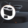 thumbnail image 2 of Unique Bargains Car Trash Can Hanging Car Door Rhinestone Plastic Trash Bin Black 1 Pcs, 2 of 6