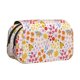 thumbnail image 1 of Disketp Colorful Floral Estuche de Lápices de Doble Capa con Tapa Abatible y Cremallera, Organizador Escolar para Adolescentes y Adultos, 1 of 7