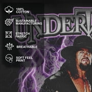 Men's WWE Undertaker Purple Lightning Logo Graphic Tee Black Large