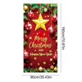 thumbnail image 3 of Ouuluon Festive Christmas Door Cover, 35X71 inch Front Door Cover for Door Wall Holiday Party Decoration, 3 of 7