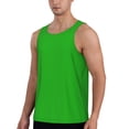 thumbnail image 2 of Gaeub Green Men's Athletic Tank Top, Workout Sleeveless Shirts, Running Tank Tops for Gym, Running, Training - Large, 2 of 9