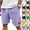 33# Purple, variant on Men's Premium Corduroy Shorts Retro Urban Casual Elastic Waist Drawstring Loose Fit Daily Shorts with Pockets 2026 Khaki M