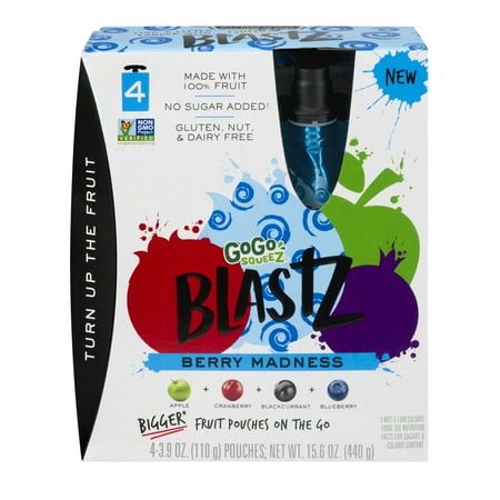 UPC 848860042200 product image for GoGo Squeez Blastz Fruit Pouches On The Go Berry Madness | upcitemdb.com