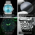 thumbnail image 4 of OLEVS Watches for Men Classic Business Dress Analog Quartz Stainless Steel Waterproof Luminous Date Diamond Mens Wrist Watches Relojes De Hombre,Gold/Blue/Black Dial, 4 of 10