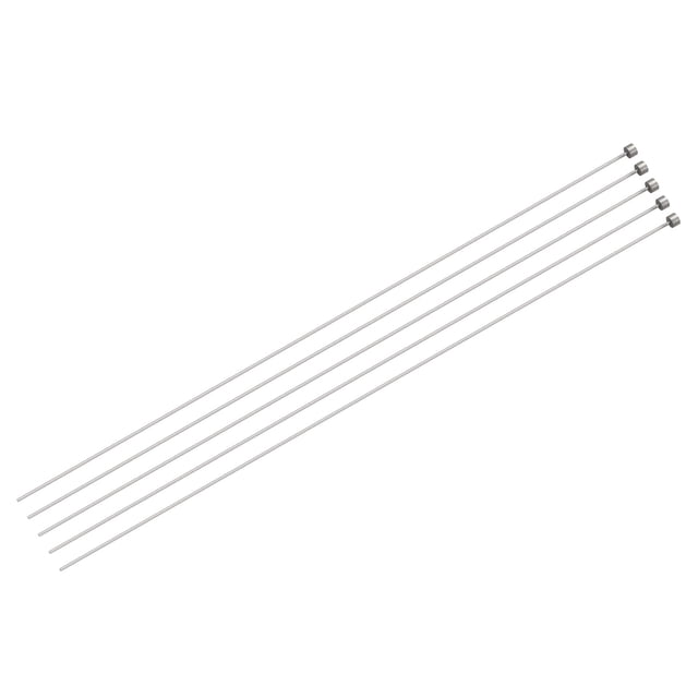 Recto Expulsor Pasadores, 2mm (5/64") Diámetro 65Mn Acero Redondo Punta Punzón 300mm (12") Largo para Mecánico Mantenimiento 5uds