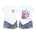 thumbnail image 4 of WERYOUNG Stars And Stripes Graphic T Shirt For Women Short Sleeve Crew Neck Patriotic Tee Fourth Of July USA Celebration T-Shirts Outdoor Activities Stylish Top M, 4 of 4