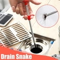 thumbnail image 4 of Drain Snake 75 Feet, Plumbing Snake Drain Hair Clog Removal Tool, Sink Unclogger Drain Cleaner Tool for Bathroom Kitchen Tub Shower Drain Clog Remover,Flexible Grabber Claw Pick Up Reacher, 4 of 7