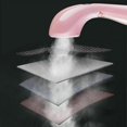 thumbnail image 2 of Plancha de viaje ligera portátil 20s tanque de agua de calentamiento rápido vaporizador multimodo rosa, 800g, 2 of 5