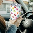 thumbnail image 6 of Colorful Paw Tumbler 20oz Dog Paws Stainless Steel Insulated Tumblers with Lid and Straw Animal Travel Coffee Mug Tea Wine Cups Water Bottle Gifts for Women Dog Lovers, 6 of 6