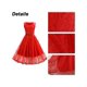 thumbnail image 5 of Vestido midi de encaje retro Rockabilly para mujer de los años 50 y 60, 5 of 5