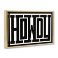 thumbnail image 3 of Stupell Industries Bold Vintage Howdy Greeting Quotes and Sayings Painting Gold Floater Framed Canvas Art Print Wall Art, 25 x 17, 3 of 9