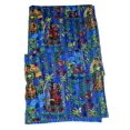 thumbnail image 7 of indian quilts single size, Handmade Kantha Quilt Cotton Bedspread, Indian Vintage Kantha Throw Blanket, Reversible Floral Patchwork Quilt, 7 of 7