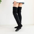 thumbnail image 5 of Lilvigor Women's Cable Knitted High Boot Socks Extra Long Winter Over Knee Stockings Leg Warmers Thigh-High Socks, 5 of 7