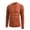 AB592 Orange, variant on Tisuna Men Long Sleeve T-Shirts Comfortable Crew Neck Tops Men Solid Tee Shirts For Sport Workout Size L