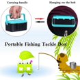 thumbnail image 4 of Portable Durable Plastic Fishing Bait Storage Box Earthworm Lure Organizer Case with Clip, 4 of 4