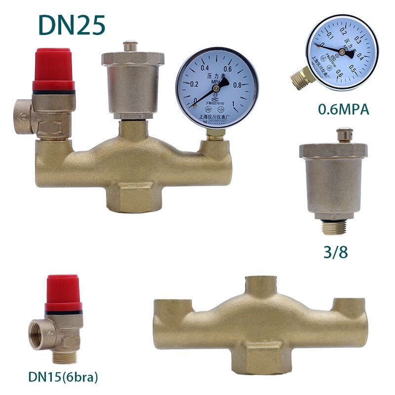 Safety valve brass automatic exhaust valve pressure relief valve