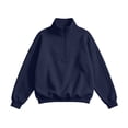 thumbnail image 4 of NominalSnug Womens Half Zip Oversized Sweatshirts Fleece Long Sleeve Pullover Tops Fall Fashion Clothes, 4 of 7