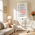thumbnail image 6 of Tooloton Rolling Whiteboard, 40x24 Inches, Double-Sided, Rolling with Stand, Silver, 6 of 6