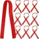 thumbnail image 1 of 100 unidades de cinta de satén roja para manualidades, cinta de satén en blanco para deseos, para manualidades, ramos, ceremonias de bendición y decoraciones al aire libre, 1 of 8
