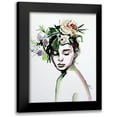 thumbnail image 1 of Kovacs, Anna Brigite 19x24 Black Modern Framed Museum Art Print Titled - Beauty with Florals, 1 of 5