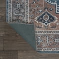 thumbnail image 6 of JONATHAN Y WASHABLE 2 x 8 Runner Rug, Alacati Ogee Medallion - Navy/Brown, WSH103C-28, 6 of 9