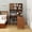 Walnut, variant on Computer Desk with 90 Degree Rotating Desktop, 43x70 Inch Office Desk with Storage Drawer and Cabinets, Gaming Desk with Shelves, Writing Desk for Study, Work Desk for Home Office Bedroom Living Room