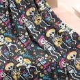thumbnail image 3 of Day Of the Dead Halloween Pattern Blanket,Comfortable Soft Lamb Wool Throw Blanket,All Season,Warm Lightweight Blankets for Sofa Bed Couch Living Room Chair,50"x60", 3 of 4