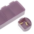 thumbnail image 3 of Unique Bargains 1 Pc Pill Case 3 Grid Design Pill Box Purple, 3 of 6