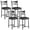 Black-2, variant on WildBreak 22 inch High Back Bar Stools Set of 2,Upholstered Bar Chairs with Back for Kitchen, Black