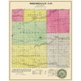 thumbnail image 2 of Everts 12x14 Black Ornate Wood Framed with Double Matting Museum Art Print Titled - Sheridan Kansas - Everts 1886, 2 of 4