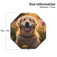 thumbnail image 2 of Kdxio Sunset Daisy Dog Funny Coasters,4 Pcs Leather Coasters,Housewarming Gifts,Protect Furniture from Water Marks Scratch and Damage, 2 of 6