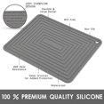 thumbnail image 2 of 4 Uds., ollas para platos calientes, almohadillas calientes de silicona flexibles para mesa, tapetes de silicona antideslizantes, tapetes resistentes al calor, soportes para ollas, manteles, 2 of 5