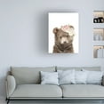 thumbnail image 4 of Trademark Fine Art Lola Peacock Floral Baby Bear Canvas Wall Art, 4 of 4