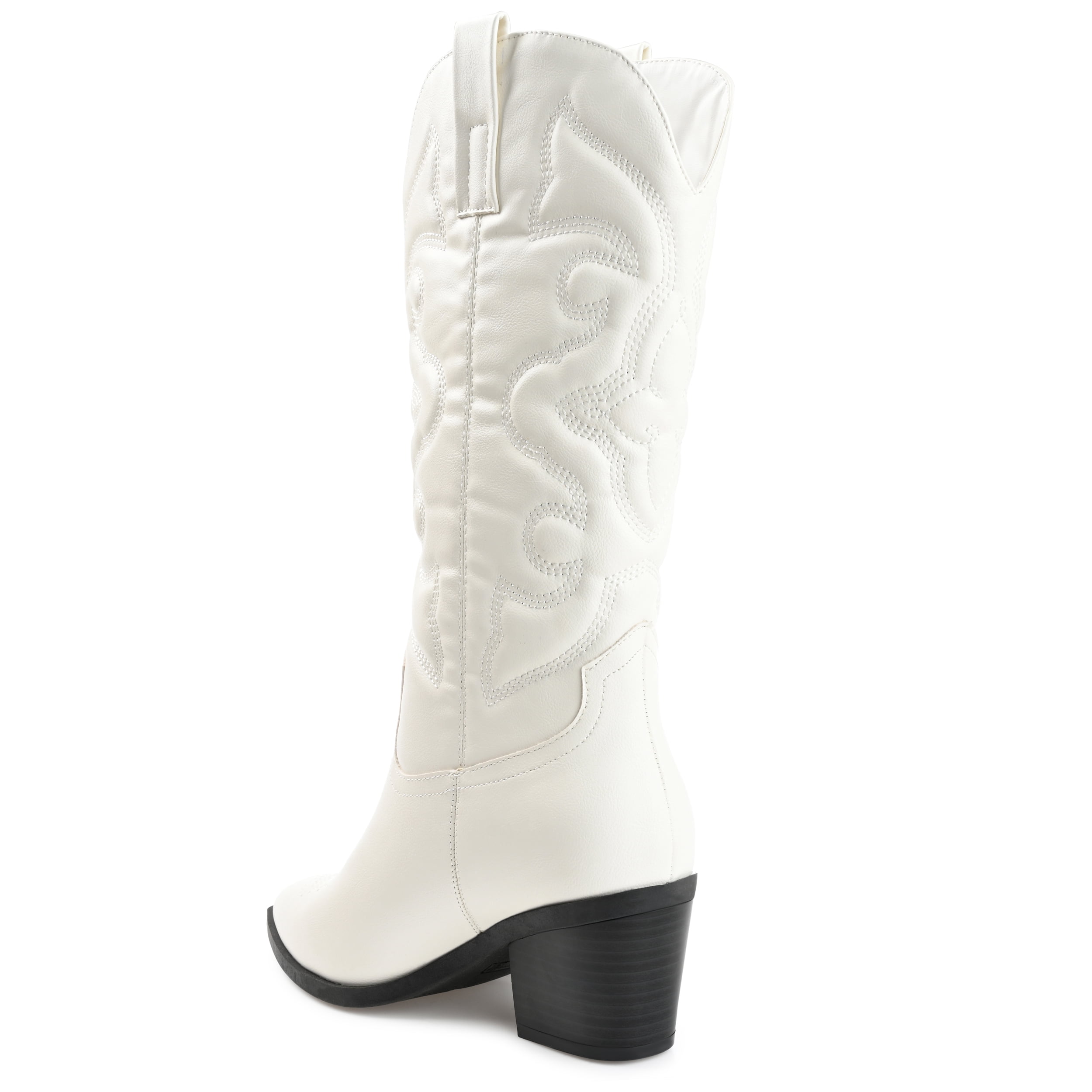 Journee Womens Chantry Pointed Toe Pull On Western Boots