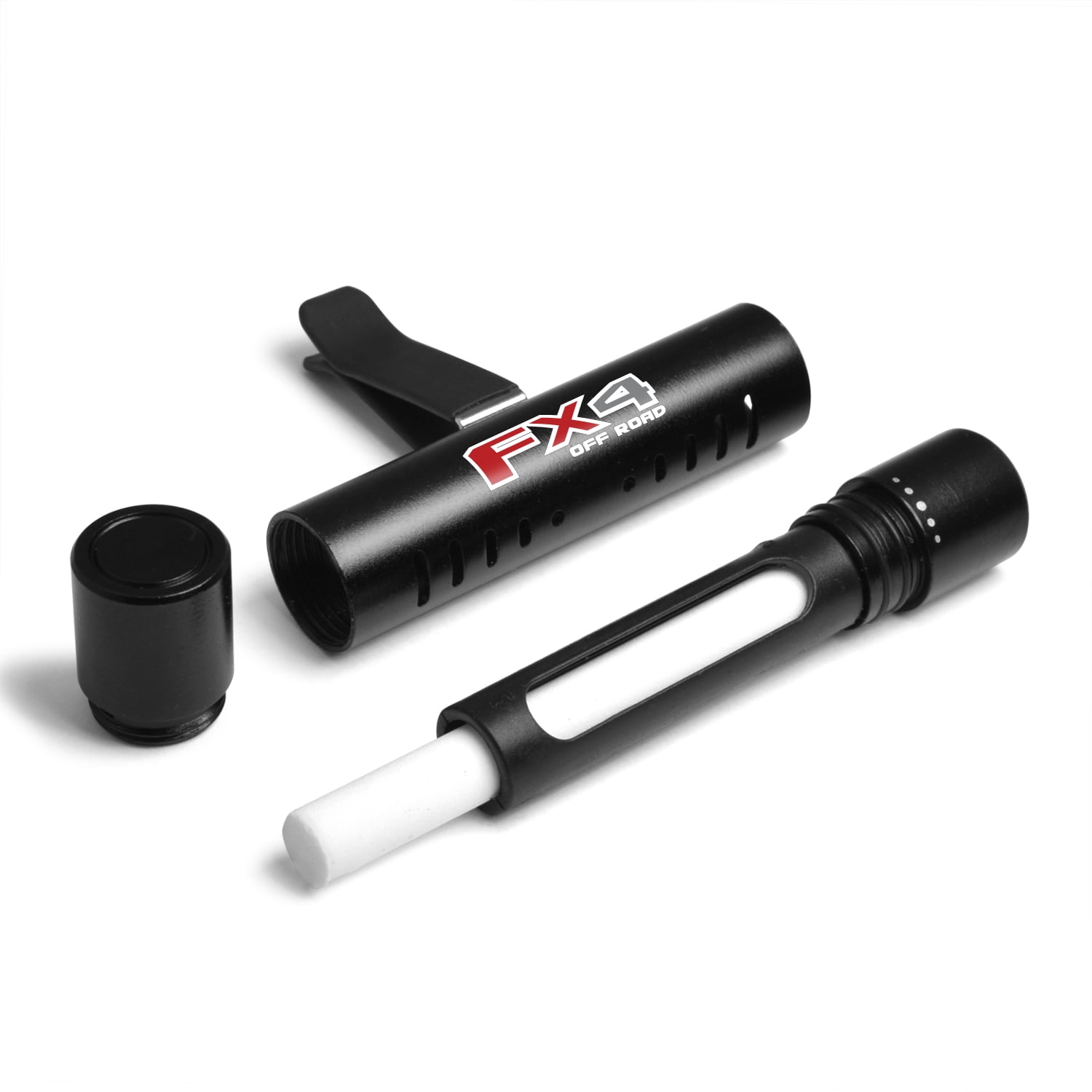 Ford FX4 Off Road Car AC Vent Air Freshener Black Clip with adjustable window and 10 Refill Sticks