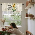 thumbnail image 6 of Yellow Sunflower Kitchen Valances for Windows 42x12 Inch Kitchen Curtains Valances Rod Pocket Bee Floral Farmhouse Country Retro Bathroom Window Valances for Window Treatment Decor, 6 of 6