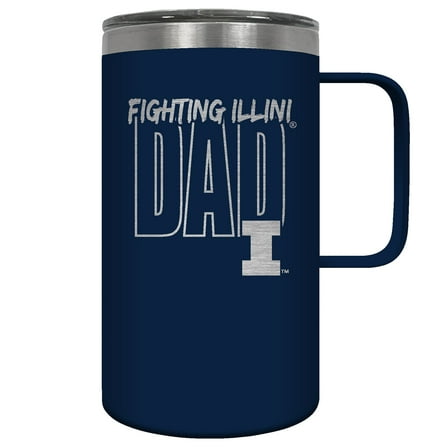 Illinois Fighting Illini Dad 18oz. Hustle Travel Mug