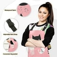thumbnail image 2 of 5-Piece Kitchen Apron Set with Heat-Resistant Gloves & Insulation Mats for Cooking, Baking, BBQ Cats and Cat Cups, 2 of 6