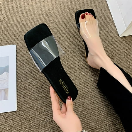

Gubotare Cute Slippers For Women Slippers for Women and Men Non Slip Quick Drying Shower Slides Bathroom Sandals Black