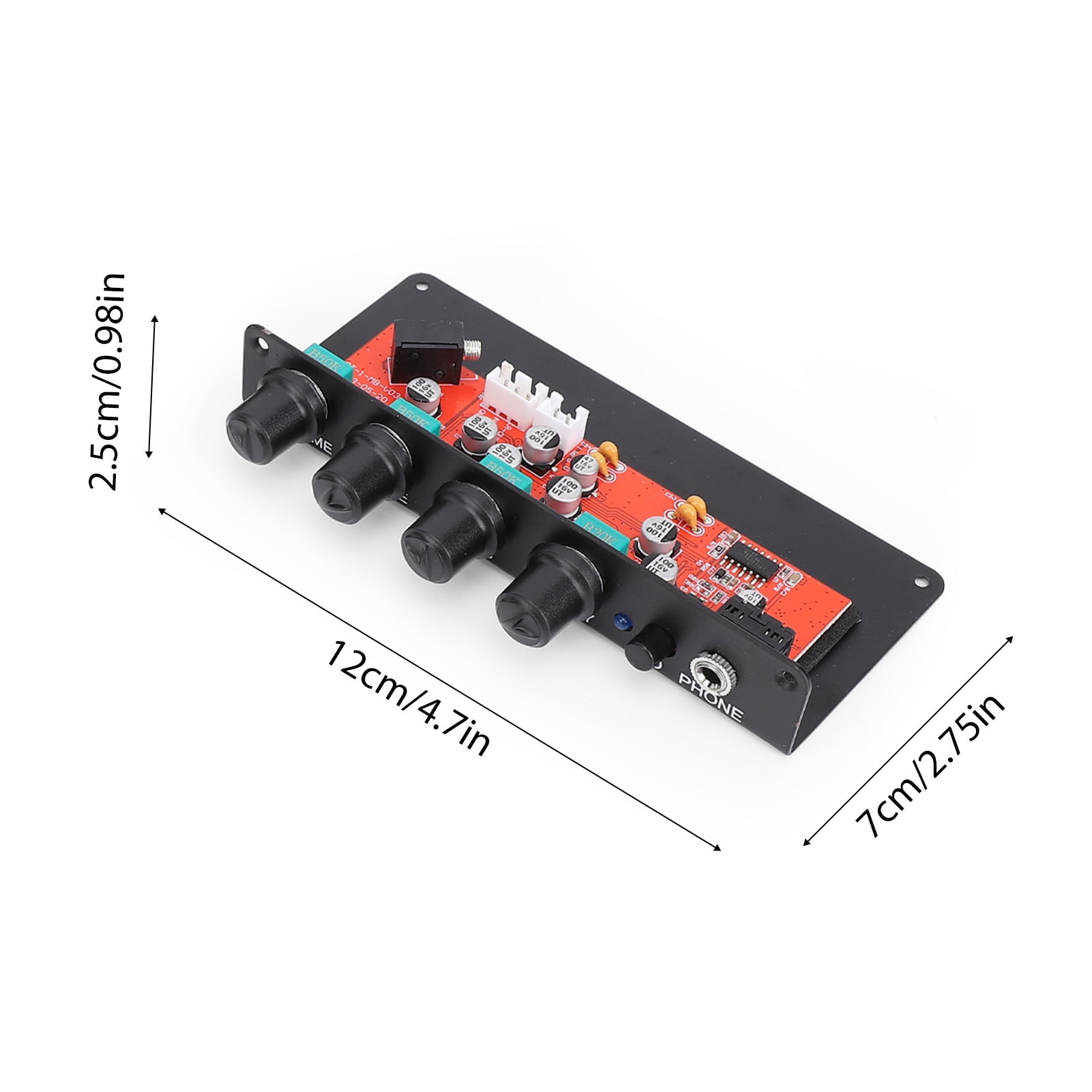 YAHHU VOICE GUARD QA-2 Silent Guitar Piezo Pickup with Headphone Monitoring Mode, Multi-Dimensional EQ Control & Built-In Delay Effect for Acoustic & Classical Guitars, Black