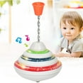 thumbnail image 4 of Plastic Gyro Toy Children LED Light Glowing Music Spinning Toy Kids Hand Press Musical Flashing Spinner, 4 of 9