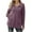 Purple, variant on HAiming Womens Sweatshirts Trendy Lapel Long Sleeve Half Zip Pullover Tops 2025 Fall Winter Loose Casual Clothes