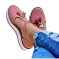 thumbnail image 4 of Sneakers for Women Slip On Low Top Walking Shoes Casual Summer Comfort Non Slip Flat Loafers, 39, 4 of 6