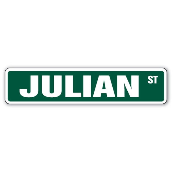 JULIAN Street Sign Childrens Name Room Sign | Indoor/Outdoor |  30" Wide