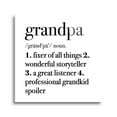 thumbnail image 1 of Grandpa Fixer Of Things Black Script 12 x 12 Glass Wall Hanging Sign, 1 of 4