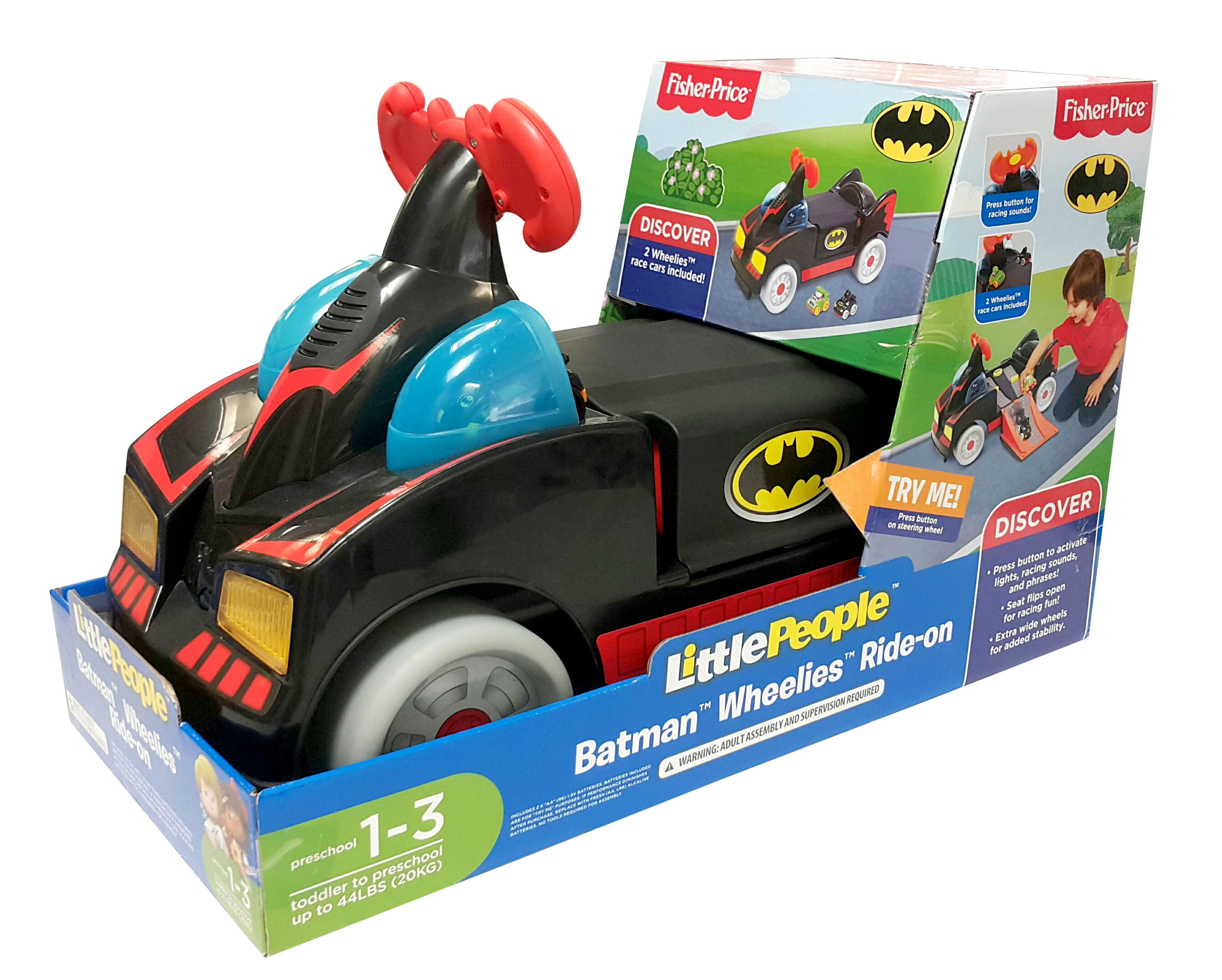 fisher price batman wheelies ride on