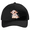 Black/Black, variant on Youth Embroidered Snapback Girls Mesh Trucker Hat - Floral Cow Design, Black/Black