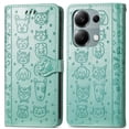 thumbnail image 1 of Funda Cartera FOXDOCK para Xiaomi Redmi Note 13 PRO 4G , Flip PU con Relieve de Gatos y Perros, Tarjetero y Soporte, 1 of 6