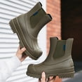 thumbnail image 6 of KANG Stylish Women's Rain Shoes For Casual Wear For All Seasons Medium To High Heel For ComforT Rain Boots Collar Gardening Boots Ultra Lightweight Portable Garden Shoes, 6 of 9