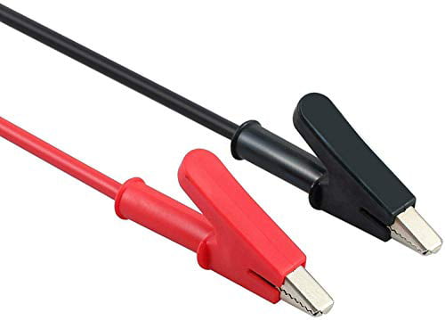 YEHAM 2PCS 39.37In/1M Double-Ended Alligator Clips 15A Test Leads Use for Electrical Testing 